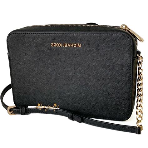 Michael Kors Jet Set East West Crossbody Bag In Black